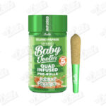Baby Jeeter Quad Infused Pre-Rolled Joints - Island Papaya (2.5g)