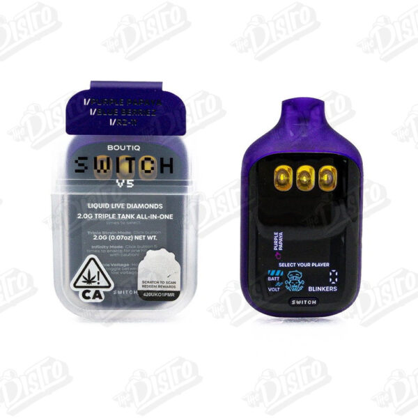 Boutiq Switch V5 All In One Liquid Live Diamonds (2g) - Purple Papaya X Blue Berriez X RZ-11