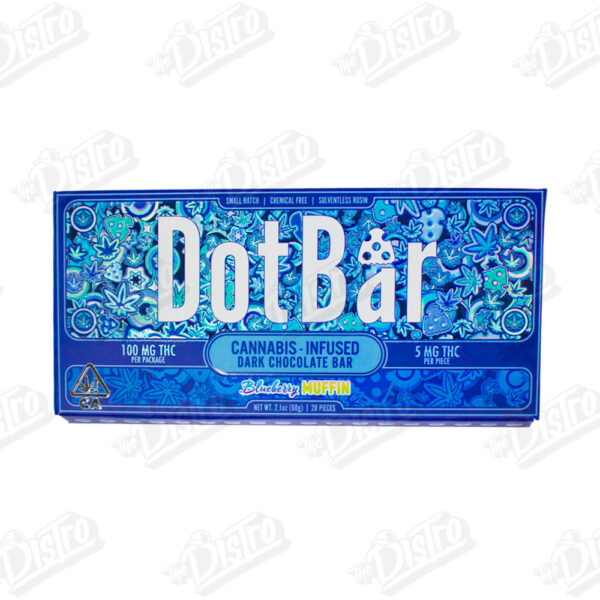 Dot Bar Dark Chocolate (100mg) - Blueberry Muffin