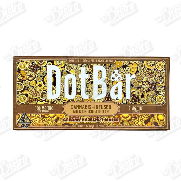 Dot Bar White Chocolate (100mg) - Creamy Hazelnut Wafer