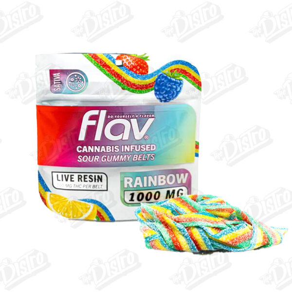 Flav THC Gummies (1000mg) – Rainbow Belts
