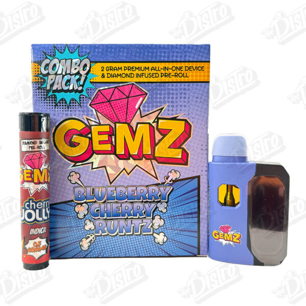 GEMZ 2G All In One Device & Diamond Infused Pre-Roll - BLUEBERRY CHERRY RUNTZ