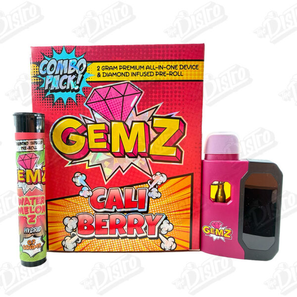 GEMZ 2G All In One Device & Diamond Infused Pre-Roll - CALI BERRY