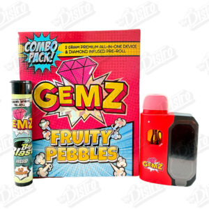 GEMZ 2G All In One Device & Diamond Infused Pre-Roll - FRUITY PEBBLE