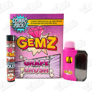 GEMZ 2G All In One Device & Diamond Infused Pre-Roll - GRAPE CRUSH
