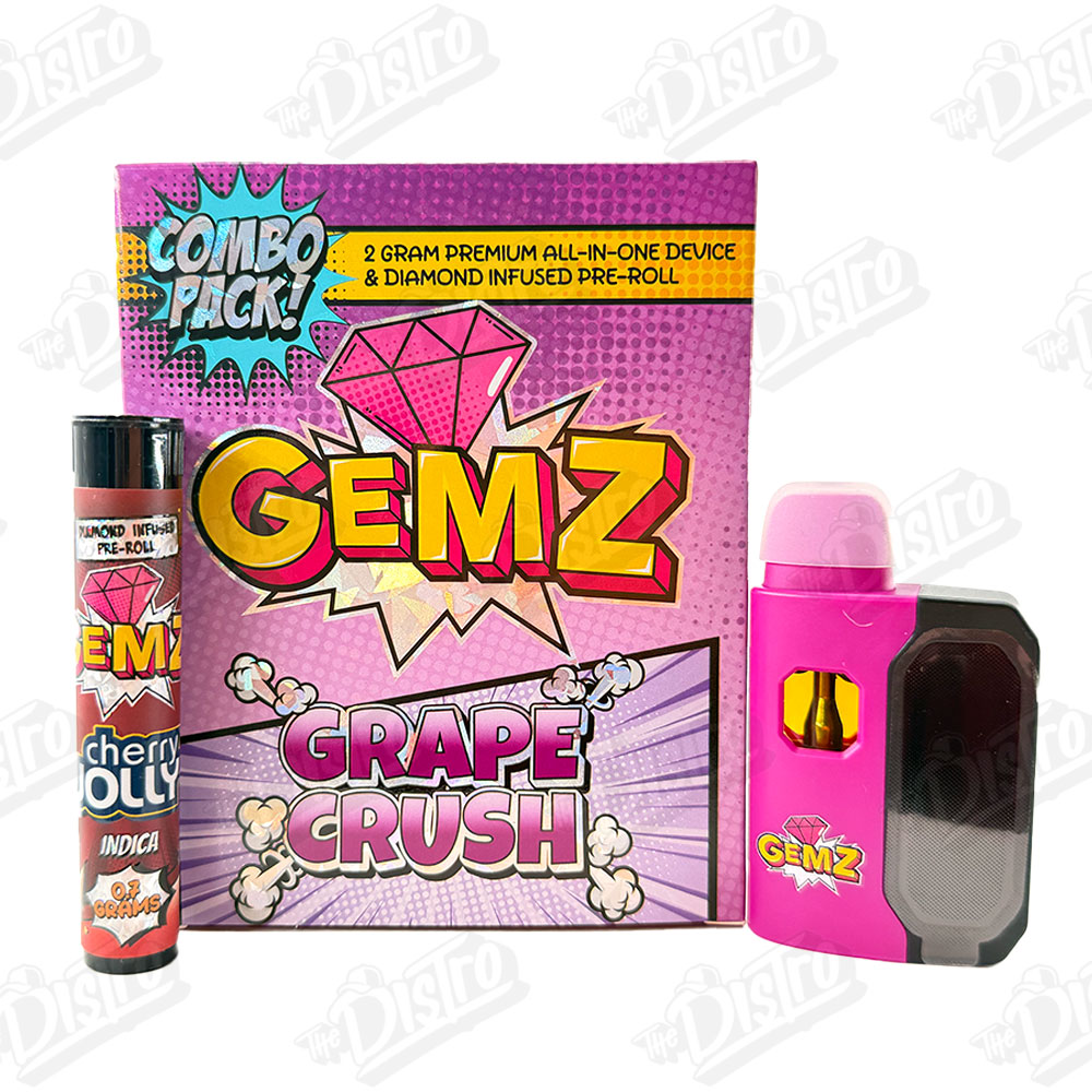 GEMZ 2G All In One Device & Diamond Infused Pre-Roll - GRAPE CRUSH