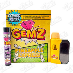 GEMZ 2G All In One Device & Diamond Infused Pre-Roll - PINEAPPLE EXPRESS