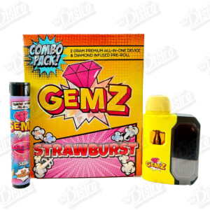 GEMZ 2G All In One Device & Diamond Infused Pre-Roll - STRAWBURST