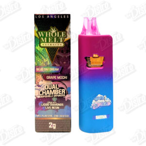 Whole Melt Extracts Dual Chamber Disposable Vape (2g) – Blue Day Dream X Grape Mochi