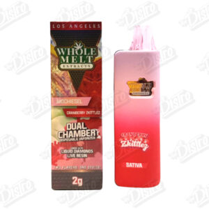 Whole Melt Extracts Dual Chamber Disposable Vape (2g) – Mochiesel X Cranberry Zkittlez
