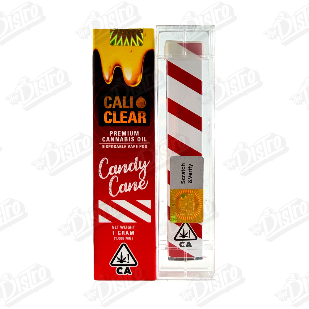 CALI CLEAR Vape Pod (1g) – Candy Cane