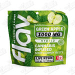 Flav THC Sour Belts (1000mg) – Green Apple Belts