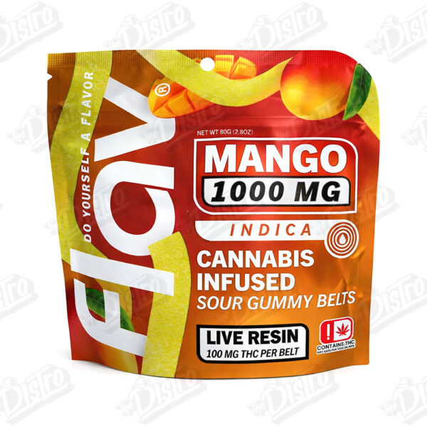 Flav THC Sour Belts (1000mg) – Mango Belts