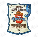 Devour Sour Lassos – Blueberry (1500MG)