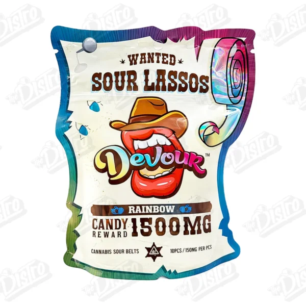 Devour Sour Lassos - Rainbow (1500mg)
