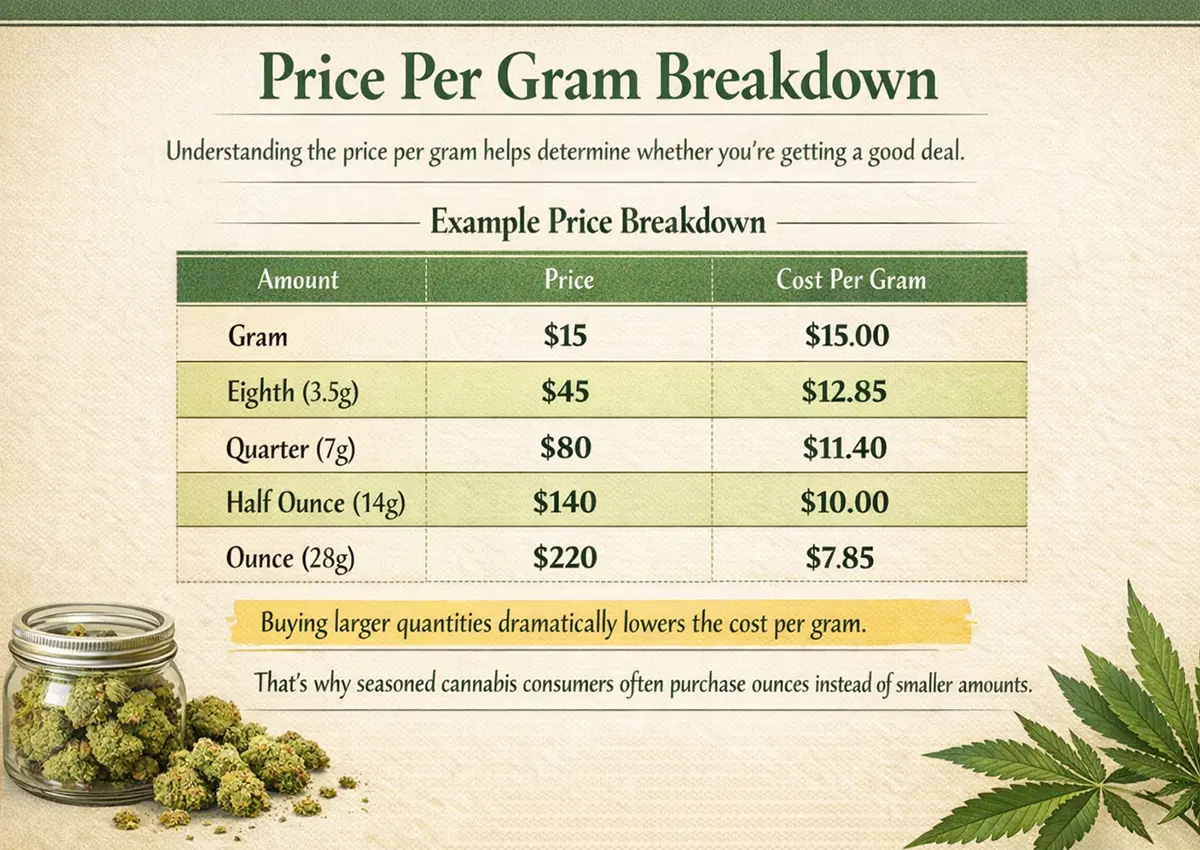 Example Price Breakdown