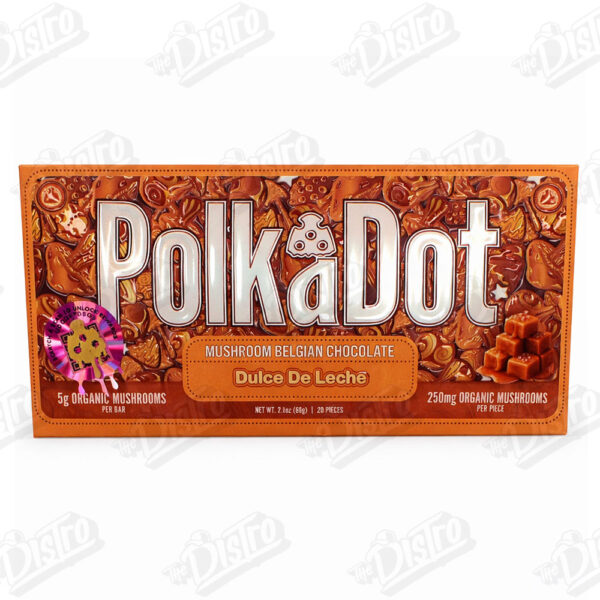 PolkaDot Mushroom Belgian Chocolate (5g) - Dulce De Leches