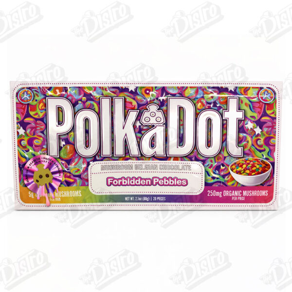 PolkaDot Mushroom Belgian Chocolate (5g) - Forbidden Pebbles