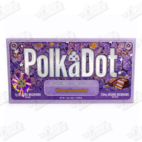 PolkaDot Mushroom Belgian Chocolate (5g) - Honey Lavender