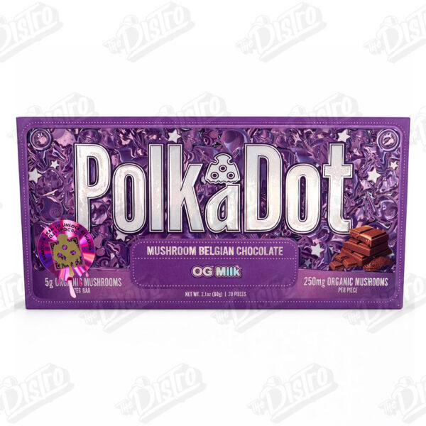 PolkaDot Mushroom Belgian Chocolate (5g) - OG Milk