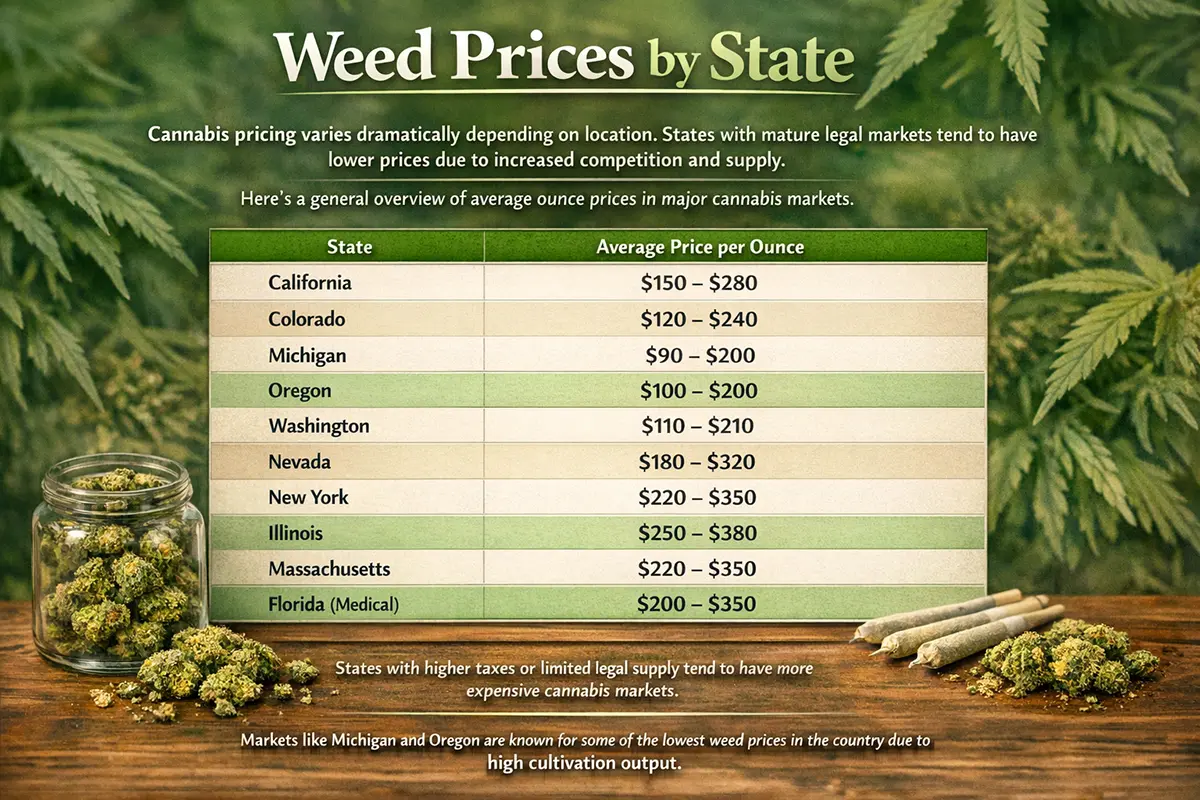 Weed Prices by State