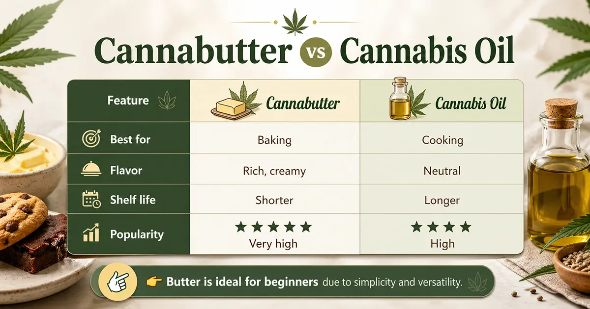 Cannabutter vs Cannabis Oil