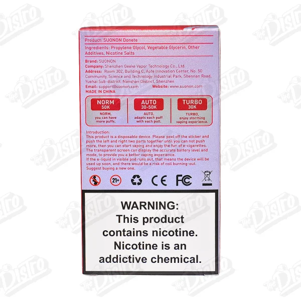 Suonon Donete 50K Nicotine Vape