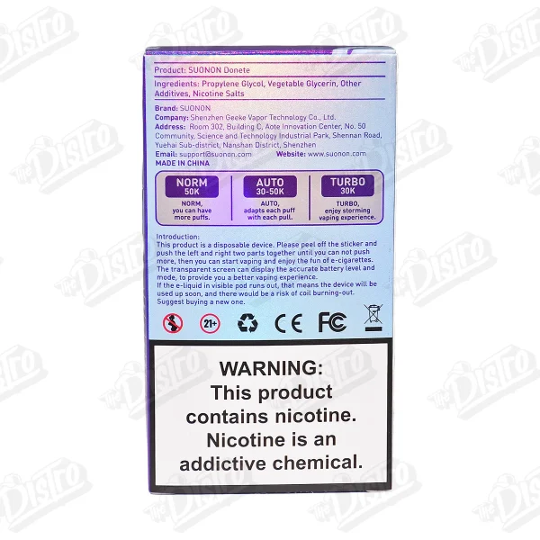 Suonon Donete 50K Nicotine Vape