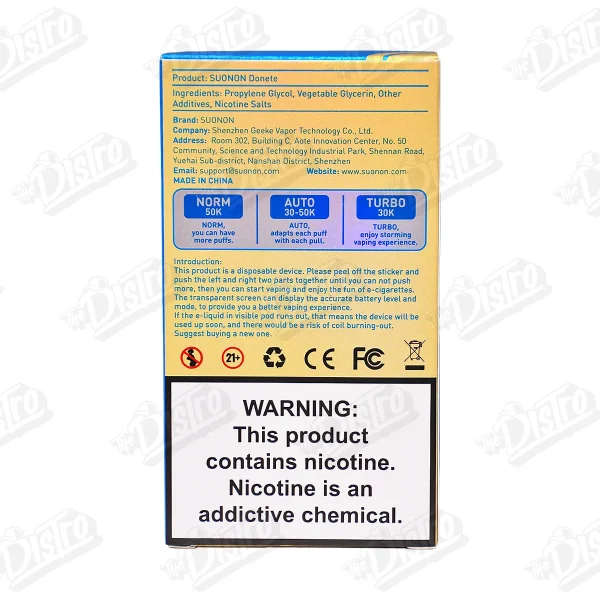 Suonon Donete 50K Nicotine Vape