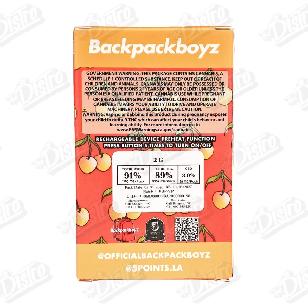 Backpack Boyz All-In-One Vape (2g)
