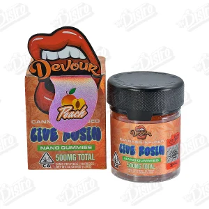 Devour Live Rosin Nano Gummies – Peach (500mg THC)